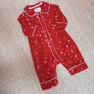 Petite Plume Baby's Starry Night Cambridge Romper 0-3m